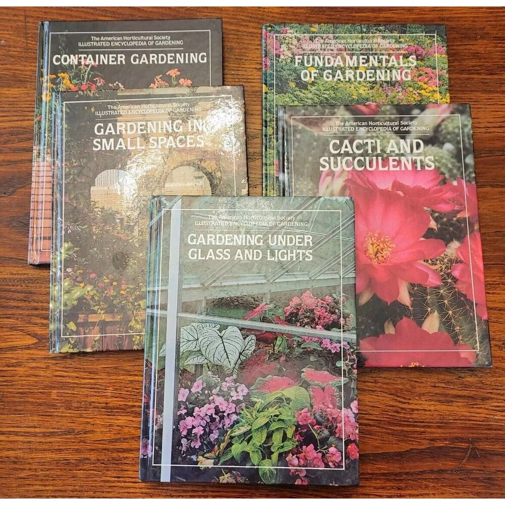 GARDENING SERIES by American Horticultural Society Lot Of 5 Books, All VGC 1970s